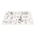 Miniatyrbilde 9 av 10: Sett med 4 klare TPR-stempel for DIY-preging og scrapbooking-prosjekter