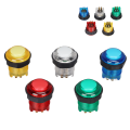 Miniatyrbillede 10 af 11: 5 stk Arcade Trykknapper Professionelle LED-belyste Trykknapper til Spillemaskine 12V