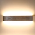 Miniatyrbillede 2 af 3: 18W Moderne Minimalistisk Aluminium LED Vægslampe til Soveværelse, Gang og Badeværelse - Sølv Varmt Hvid Finish