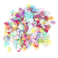 Miniatyrbillede 1 af 9: 60g Pose af Farverige Sequins til Fødselsdag & Bryllupsfest Konfetti, Neglekunst, DIY Håndværk - Små Krone Tilbehør