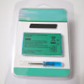 Miniatyrbillede 6 af 11: Batteripak til GBA udskiftning 850mAh Lithium Ion Batteri med skruetrækker til GBA SP Spilkonsoller 3.7V