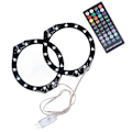 Miniatyrbillede 9 af 11: RGB LED Lysring Bluetooth Synkroniseret Musik 400 Effekter 8 Farver LED Båndlys med App Kontrol til PS5 Konsol