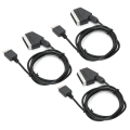 Miniatyrbillede 7 af 11: 3 stk. Professionelt Audio Signalkabel RGB Scart Wire Passer til Sony/PS2/PS3 Spilkonsol