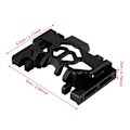 Miniatyrbillede 9 af 10: Aluminium Alloy Midt Gearbox Chassis RC Del til TRAXXAS TRX4 Land Rover Defender (Sort)
