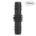 Miniatyrbillede 1 af 11: Svingrørskobling Connector PP Tilbehør til Havevandingssystem 16mm (100 stk 16mm lige igennem)