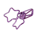 Pikkukuva 8 / 10: 100 Purppuraista Tähti-Sidosliitintä | Piirroshahmo-Design, Kestävät Metalliset Liittimet Vahvalla Pitovoimalla Toimistoon, Kirjanpitoon ja Lippujen Hallintaan