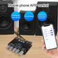 Miniatyrbilde 2 av 11: Digital lydforsterkermodul 2.1 kanaler DC 12‑24V Bluetooth forsterkerkort for butikk hjemmekinohøyttalere