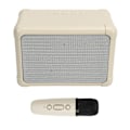 Pikkukuva 2 / 11: Karaokelaitte Mini BT-kaiutin Langaton Mikrofoni LED-valo 6 Äänitehostetta Suuri Kapasiteetti Akun Karaoke-soitin Beige