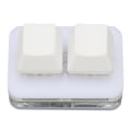 Miniatyrbilde 4 av 11: USB 2-knapps Mini Tastatur med Tilpassbar RGB LED Bakgrunnsbelysning, Makroprogrammering for Windows, OS X og Linux (Hvit)