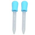 Miniatyrbilde 7 av 10: 2 stk Silikon Overførings Pipetter - Multifunksjonelle Kalibrerte Væske Dryppere for Laboratorium og DIY Kunstprosjekter - Blå