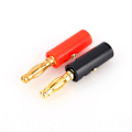 Miniatyrbillede 3 af 5: 20 stk/pakker 4 mm sort og rød ledning lydkabel Bananstik Stikadapter hun