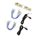 Miniatyrbillede 9 af 11: 2-Spillers Arcade-Encoder uden forsinkelse - DIY Arcade-Encoder med USB-kabler og knapkabler til MAME
