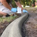 Miniatyrbild 5 av 7: Betongspackel med Plast Handtag Gräsmatta Patio Fogar Vägar Betongtillverkning Form Betongfinish Spackel Trädgård Landskapsformning Verktyg