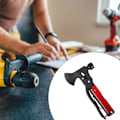 Miniatyrbilde 11 av 11: Multifunksjonell øks kombinasjonsverktøy øks rustfritt stål taktisk utendørs multifunksjonell øks hammer MT-6057R