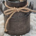 Pikkukuva 3 / 7: Puutarhan Metalliset Kasvi Ruukut Vintage Maitosäiliö Kukkakori Riippuva Kukkakori