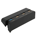 Miniatyrbilde 9 av 11: USB-hub med høy hastighet, 4 porter, USB 3.1 og 2.0, USB-forlengelseslader for PS4 Slim spillkonsoll