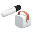 Miniatyrbild 6 av 11: Mini Bluetooth-högtalare Bärbar Trådlös Högtalare Karaoke-maskin Med Mikrofon För Hemfest Födelsedag Vit