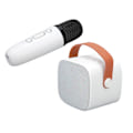 Pikkukuva 6 / 11: Mini Bluetooth-kaiutin Kannettava Langaton Kaiutin Karaoke-laite Mikrofonilla Kotijuhliin Syntymäpäiville Valkoinen