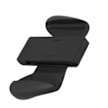 Miniatyrbild 11 av 11: Kontrollgrepp för Handen Lättvikts Ergonomisk Design Spel Fjärrkontrollhållare för Joycon Svart