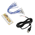 Miniatyrbild 7 av 11: QM070911 Fördröjningsfri Arcade USB-kodare DIY Arcade-kodare för Raspberry Pi 1 2 3 RetroPie