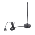 Miniatyrbillede 5 af 11: Svanehals Trådløs Mikrofon Sort 360 Grader Optagelse Desktop Svanehals Mikrofon til Karaoke Konference Optagelse USB