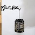 Miniatyrbillede 7 af 11: (Lille Fugl) Justerbar Teleskopisk Blomsterkurv Hængekrog Udendørs Balkon Fuglefoder Væghæng (30*24cm) Materiale: Jernkunst