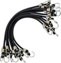 10-pack elastiska remmar, bagageremmar med krokar, korta elastiska remmar