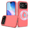 Compatible Case for iPhone 17 Pro, MagSafe Compatible, Anti-Drop Liquid Silicone Phone Case Orange