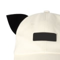 Miniatyrbilde 8 av 11: Solbriller for kvinner Baseball Caps Kule Foldbare Retro Hatt med Katteører Briller for Vår Sommer beige