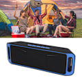 Pikkukuva 11 / 11: Bluetooth-kaiuttimet, langattomat kannettavat kaiuttimet, monitoiminen mini-Bluetooth-kaiutin kotiin, ulkoiluun ja autoon, sininen