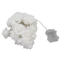 Miniatyrbillede 2 af 10: Batteridrevet LED-Roselysstreng - Elegant Hvid Blomsterdekoration til Valentinsdag, Bryllupper, Soveværelser, Festivaler og Begivenheder
