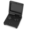 Miniatyrbilde 2 av 11: Beskyttende ABS-deksel for Nintendo Game Boy Advance GBA SP - Reparasjonssett, Svart
