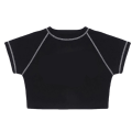 Pikkukuva 4 / 7: Butterfly Letters Printed Crop Top Pyöreäkaula-aukkoinen lyhythihainen T-paita