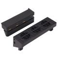 Miniatyrbild 7 av 11: Spelkonsolkylare med USB-ström, automatisk intelligent extern kylare med HUB för PS4 Slim