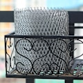 Miniatyrbillede 2 af 10: (Emballage størrelse 13*13*16cm, materiale: aluminium) Tagrende Beskyttelsesnet tagrende net havearbejde net bredde, 6 tommer X længde 6 meter