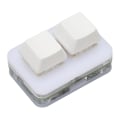 Miniatyrbilde 2 av 11: USB 2-knapps Mini Tastatur med Tilpassbar RGB LED Bakgrunnsbelysning, Makroprogrammering for Windows, OS X og Linux (Hvit)