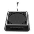 Miniatyrbilde 4 av 11: Kjølefan for bunnen 2.4A 5V 3 vindhastigheter Berøringssensor USB Kjølefan med lyslist for Xbox Series X Svart