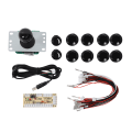 Miniatyrbilde 1 av 10: CY-822A DIY Arcade Spillknapp og Joystick Enkelt Rockersett for Raspberry Pi PC Spillmaskin Svart