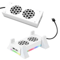 Miniatyrbild 11 av 11: Spelkonsolkylare med Justerbar RGB-belysning, Dockningsstation med 2 Extra USB-portar för XBOX Series S