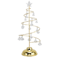 Miniatyrbillede 1 af 10: Varmt Guld LED Juletræ Bordlampe - Elegant Krystal Lys til Soveværelse, Badeværelse og Trappe Dekoration
