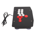 Miniatyrbilde 4 av 11: Arcade Fight Stick med USB 2.0-port, 5 retningsknapper og 8 store funksjonsknapper - Arcade-spillkampspake