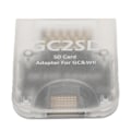 Pikkukuva 9 / 11: GC2SD-kortinlukija Plug and Play Kannettava Ammattimainen Pelikonsoli Mikro Tallennuskortin Sovitin Wii:lle GC:lle Läpinäkyvä