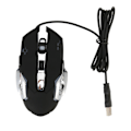 Miniatyrbillede 1 af 11: Ledningsforbundet Gaming Mus USB Optisk Computer Mus med RGB Baggrundsbelysning 4 Justerbar DPI Op til 3600 Bærbar Lydløs Mus til Windows 7 8 10 XP Sort