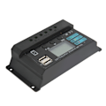 Miniatyrbillede 10 af 10: LCD Solpanel Opladningsregulator, 10A Fotovoltaisk Regulator til 12V/24V Systemer, Automatisk Justering, Sort Design