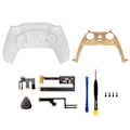 Miniatyrbillede 1 af 11: Game Controller Bagknap-tilbehør Professionel Mapping Burst Gamepad Dobbelt Bagknap til PS5 Controller Hvid
