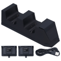 Miniatyrbillede 1 af 11: Controller Opladningsstation 2 Enheder Controller Oplader med 2 Genopladelige Batterier til Xbox One SND‑400