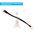 Miniatyrbillede 8 af 10: 2S Batteri Balance Oplader Stikledning/Connector 22AWG 100mm Balancer Kabel (2S)