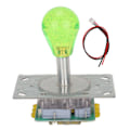 Miniatyrbild 1 av 11: Arcade Joystick Kit Färgglad 5-polig Oval Kristall Helt Automatisk LED Färgglad Upplyst Joystick för Spelkonsoler