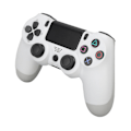 Miniatyrbillede 8 af 11: Trådløs Spilkonsol Multifunktionel Dobbelt Vibration Bluetooth Gamepad til PS4 Spilkonsoller Hvid