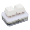 Miniatyrbilde 5 av 11: USB 2-knapps Mini Tastatur med Tilpassbar RGB LED Bakgrunnsbelysning, Makroprogrammering for Windows, OS X og Linux (Hvit)
